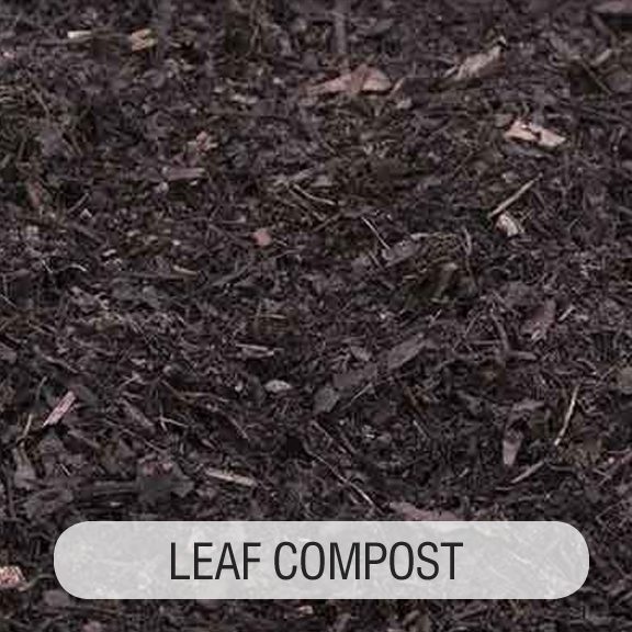 A close up of the leaf compost label