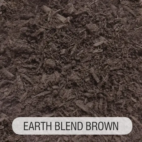 A close up of the earth blend brown color.