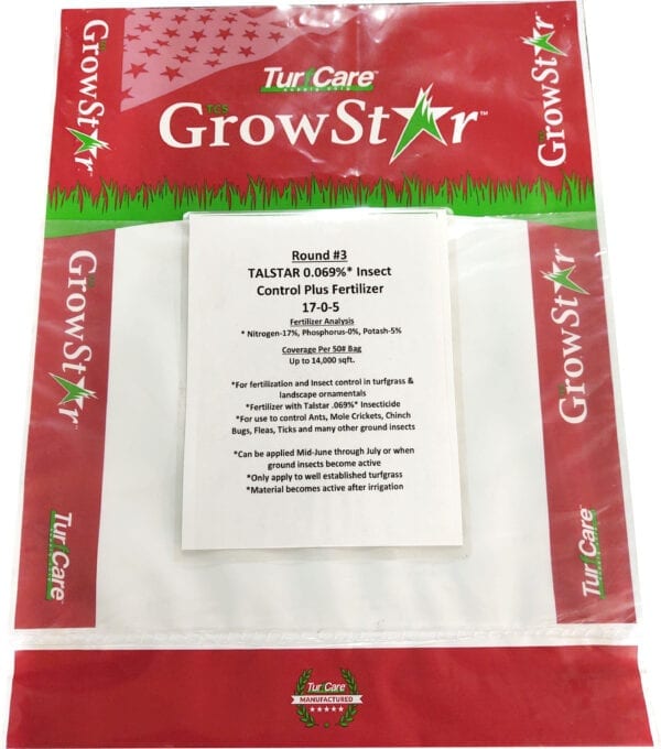 Growstar* 17-0-5 Fertilizer w/Talstar Insect Control 50#