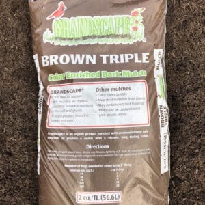 A bag of brown triple bird seed.