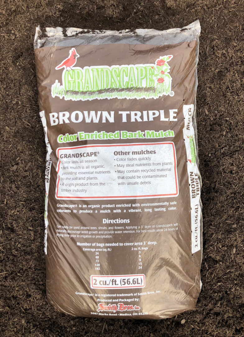 Grandscape “Chestnut Brown” Triple Shred Mulch 2 Cuft. Bag