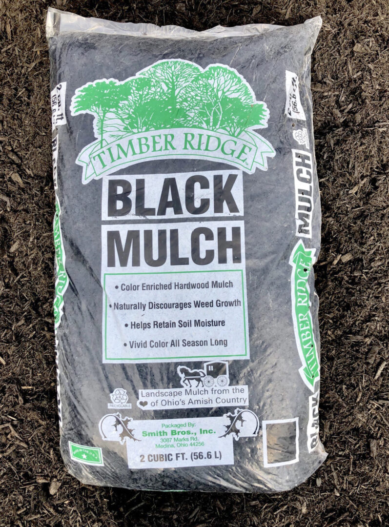 Timber Ridge “Raven Black” Mulch 2 Cuft. Bag