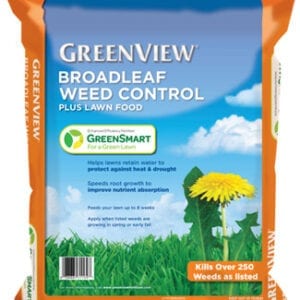 A bag of weed control grass seed.
